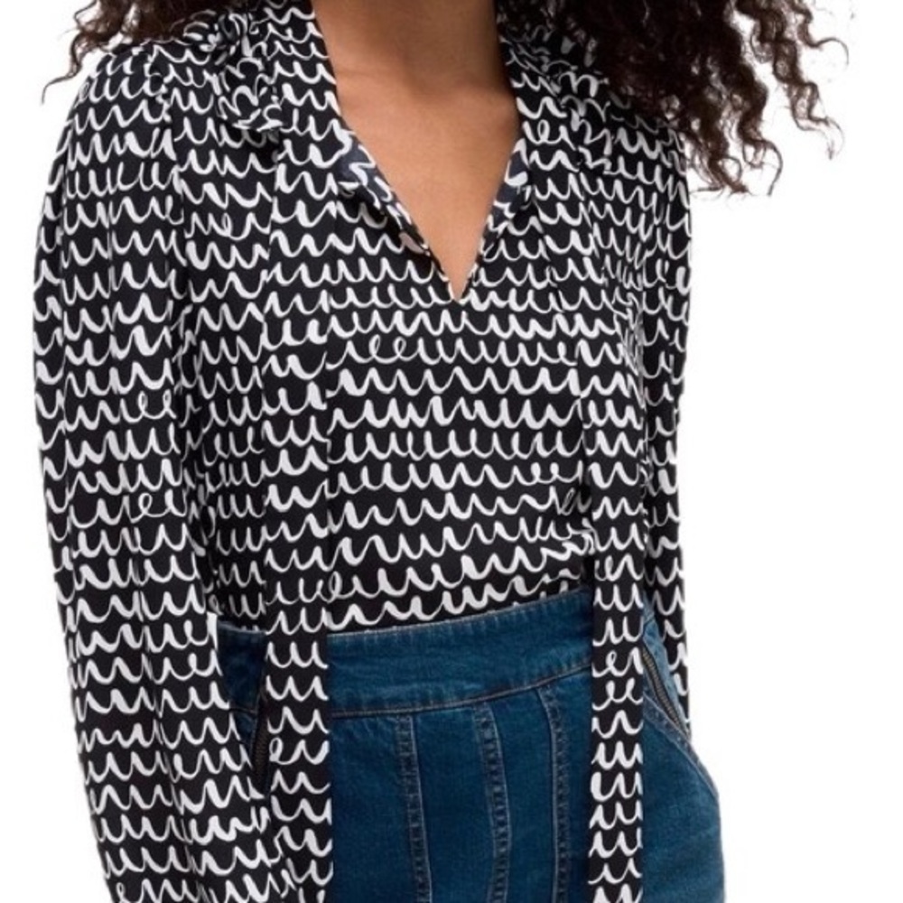 Kate Spade Pop Scallop Blouse - Medium‎